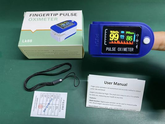Renkli Led Ekranlı Dijital Elde Taşınabilir Parmak Nabız Oksimetresi
