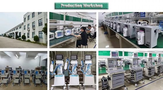 Taşınabilir Cerrahi Acil Durum Ekipmanları Otomatik Solunum YBÜ Vantilatör Makinesi