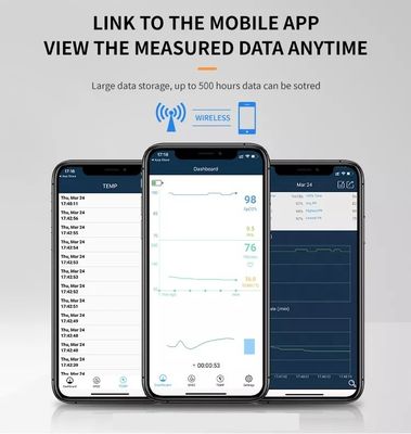 Yetişkin Pediatrik Yenidoğan Oksimetre Şarj Edilebilir Bluetooth Parmak Ucu El Nabız Oksimetresi