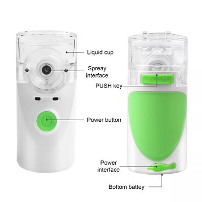 Ultrasonik Taşınabilir Nebulizatör Makinesi İçme Nefes Örgü Elektrikli Ce AAA Pil X 2 270g