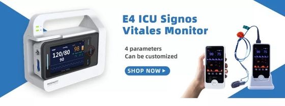 E4 Taşınabilir NIBP Hayati Monitör Hastane Başucu İçin Çok Parametreli Hasta Monitörü