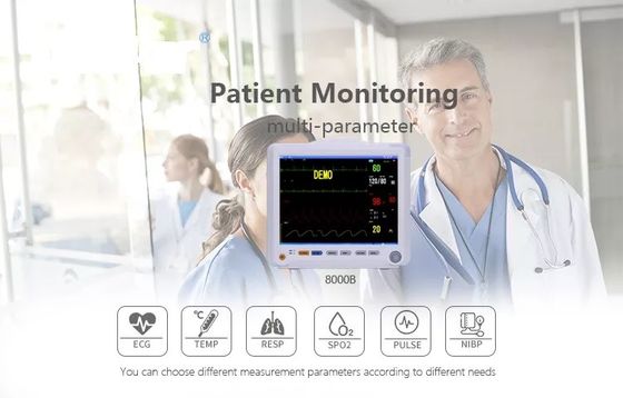 12 İnç Çok Parametreli Hasta Monitörü ETCO2 SPO2 EKG Monitörü Çok Parametreli YBÜ Monitörü