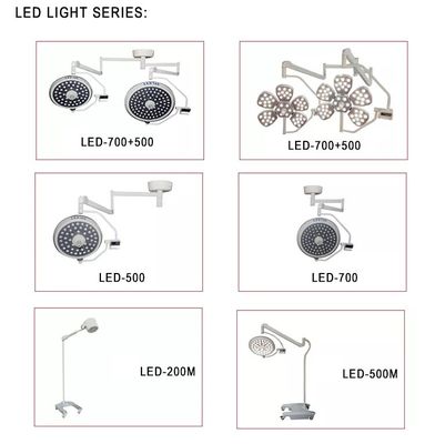 LED Cerrahi Işık Çiçek Şekli Led Ameliyat Işığı Çift Dome Gölgesiz Ameliyat Lambası