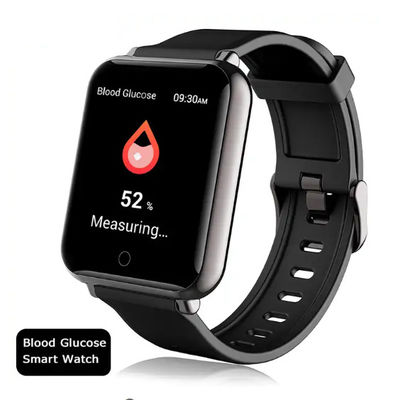 Dijital İnvaziv Olmayan Kan Şekeri Glikoz Ölçer Monitör Bilek Smartwatch