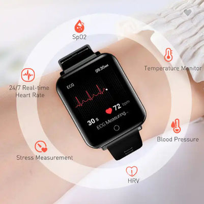 Dijital İnvaziv Olmayan Kan Şekeri Glikoz Ölçer Monitör Bilek Smartwatch