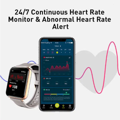 Dijital İnvaziv Olmayan Kan Şekeri Glikoz Ölçer Monitör Bilek Smartwatch
