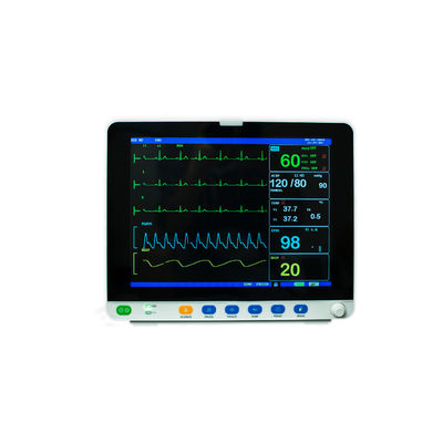 Vital Signs Hasta Monitörü 15 İnç Çok Parametreli Tıbbi Yoğun Bakım Hastabaşı Nibp SPO2 Ekg