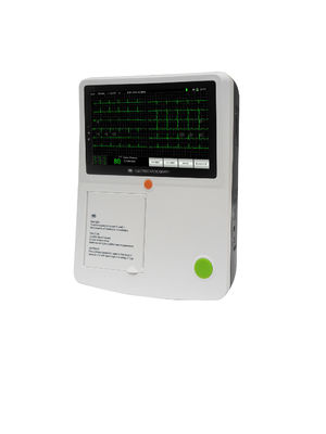Yüksek Depolama Tıbbi Dijital Akıllı EKG Makinesi Elektrokardiyograf 6 kanal EKG