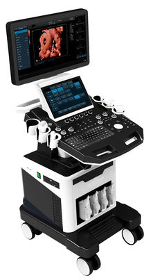 OB GYN için 3D 4D 5D Renkli Doppler Ultrason Arabası Ultrason Tarayıcı